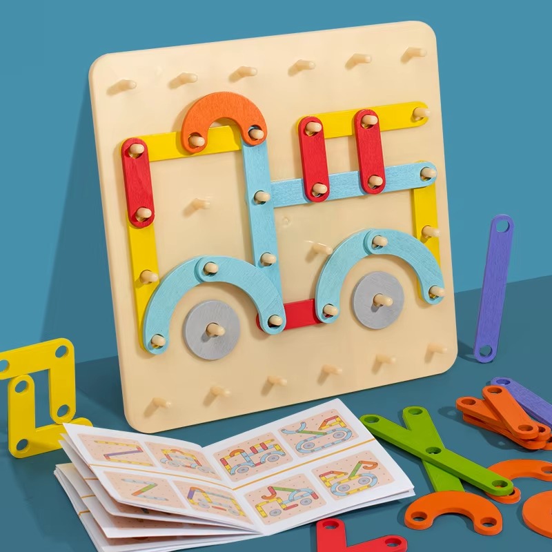 Brain Teaser Graphical Wooden Puzzle