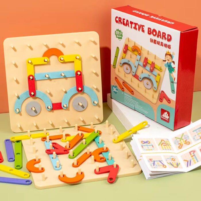 Brain Teaser Graphical Wooden Puzzle - Image 2