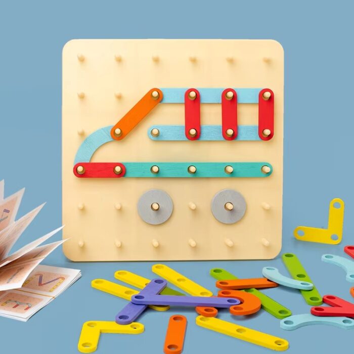 Brain Teaser Graphical Wooden Puzzle - Image 4