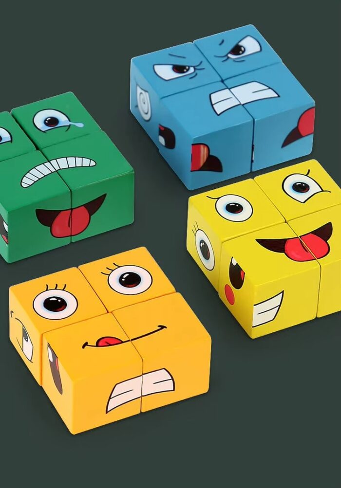 Wooden Expressions Matching Puzzle - Image 2